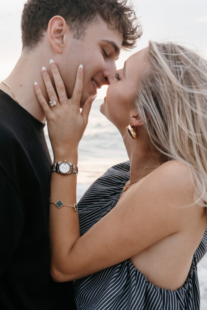 Proposal in Naples, Florida beach by the Naples Pier. 