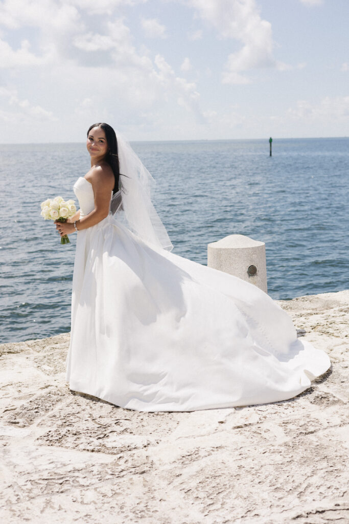 Bride at Vizcaya Museum and Gardens