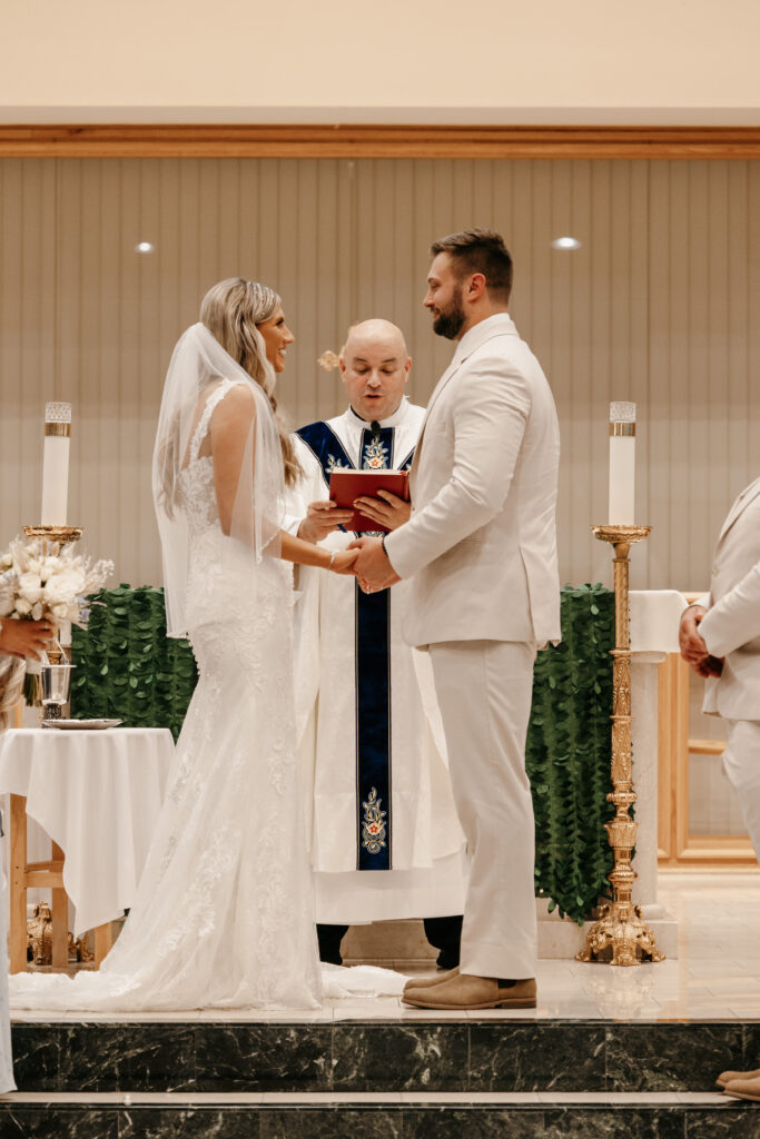 Bride and groom wedding in Fort Myers, Florida at Heritage Palms Golf and Country Club. 