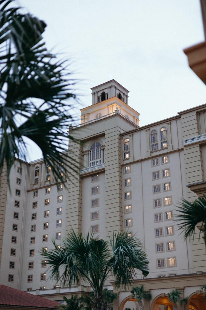 Photo of the entrance to The Ritz Carlton Naples, Florida. 