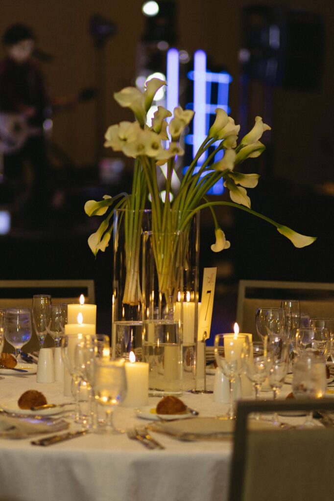 Wedding reception table at the Ritz Carlton in Naples