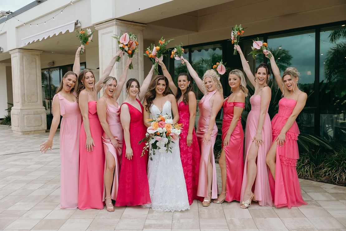 naples florida beach and hotel club bridesmaid photo