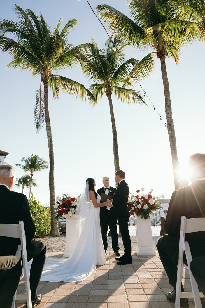 naples beach hotel and golf club wedding ceremony photo