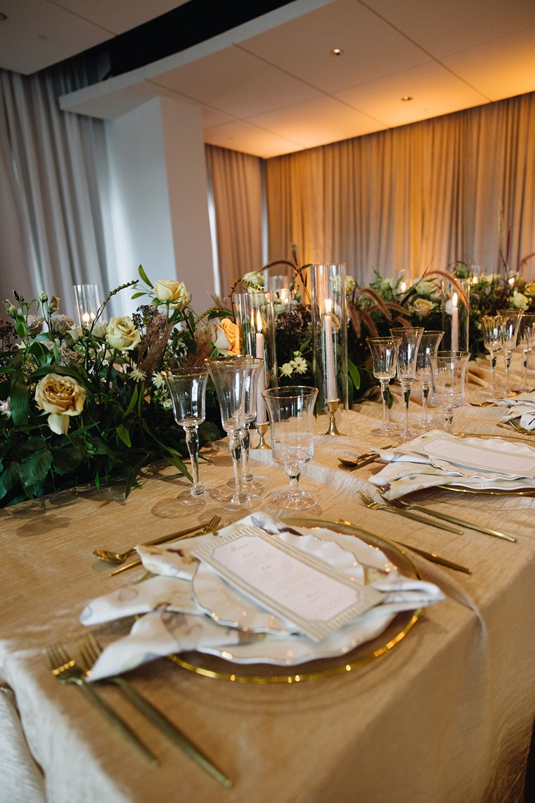 the reception space at naples beach hotel and golf club wedding