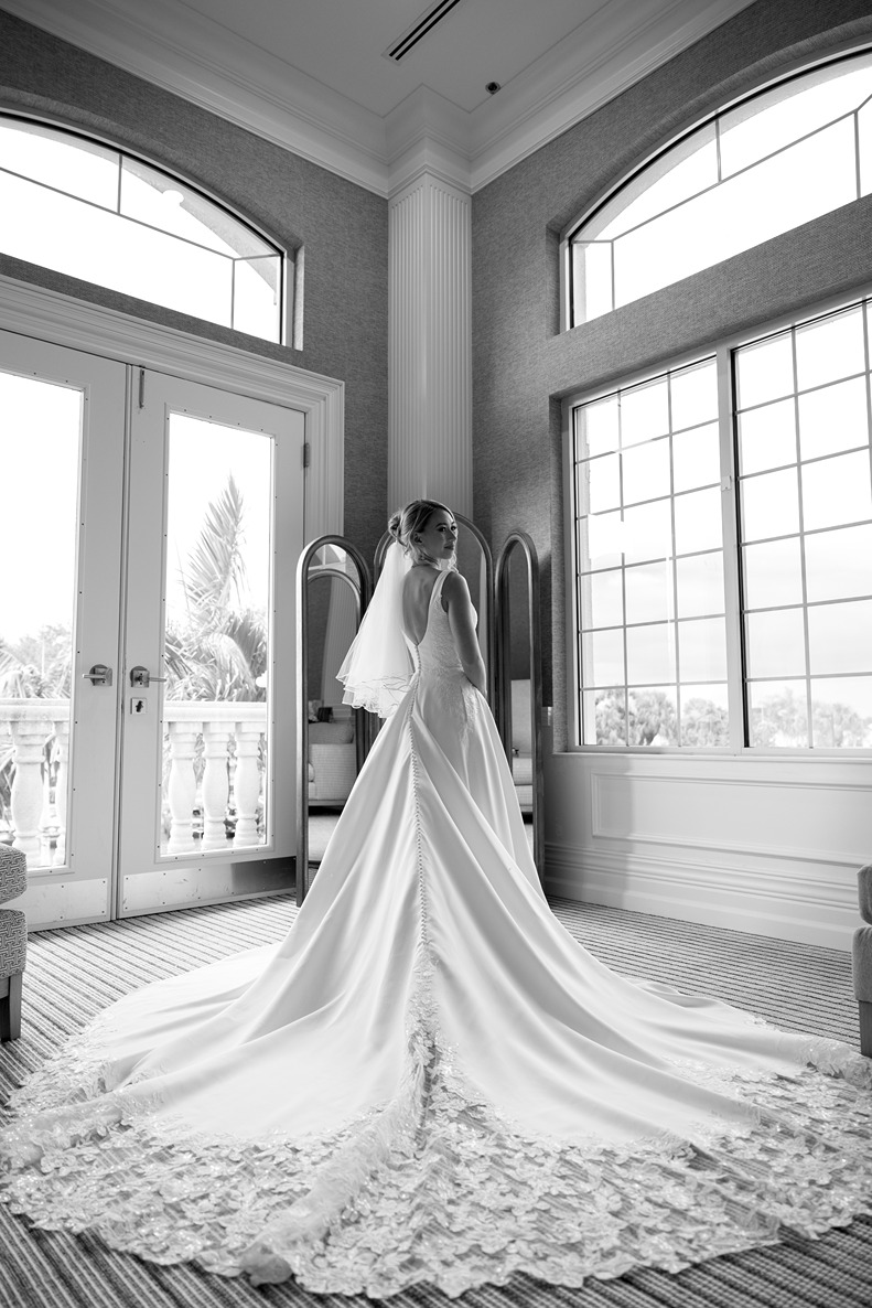 the bride at the naples beach hotel & golf club